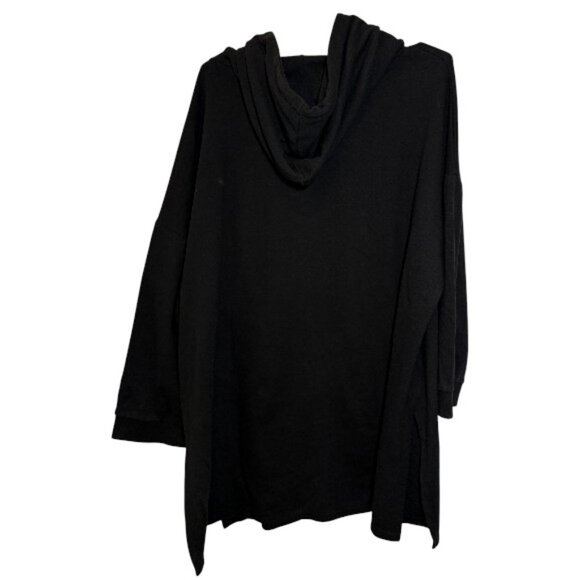 Oak + Fort oversized hoodie dress black women's one size - Picture 4 of 4